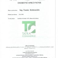 Naše osvedčenia, certifikáty