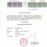 Naše osvedčenia, certifikáty