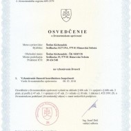 Naše osvedčenia, certifikáty
