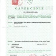 Naše osvedčenia, certifikáty