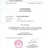 Naše osvedčenia, certifikáty